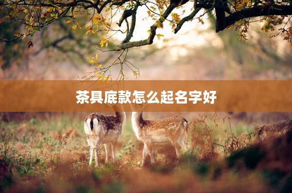 2茶具底款怎么起名字好