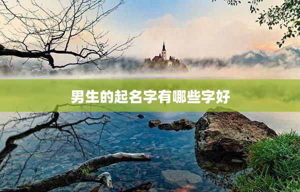 2男生的起名字有哪些字好