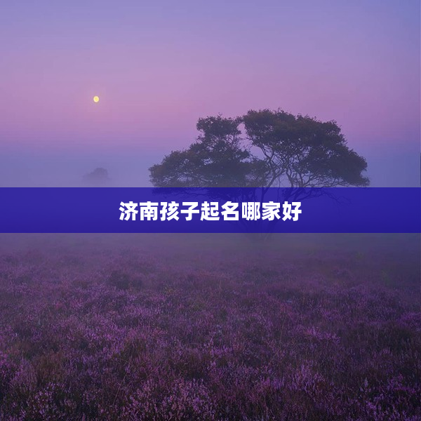 2濟南孩子起名哪家好