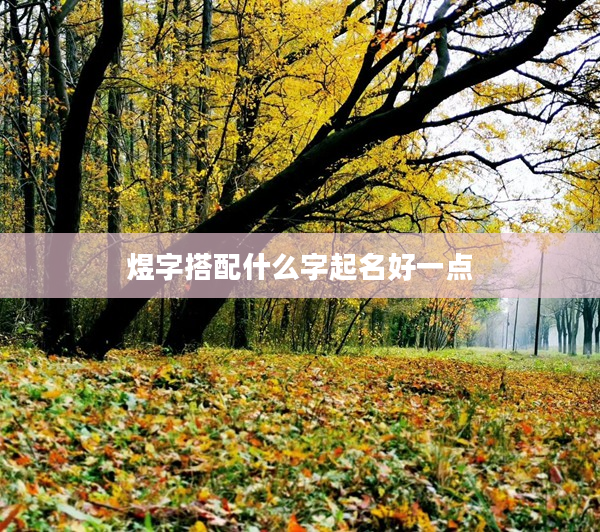 煜字搭配什么字起名好一點(diǎn)