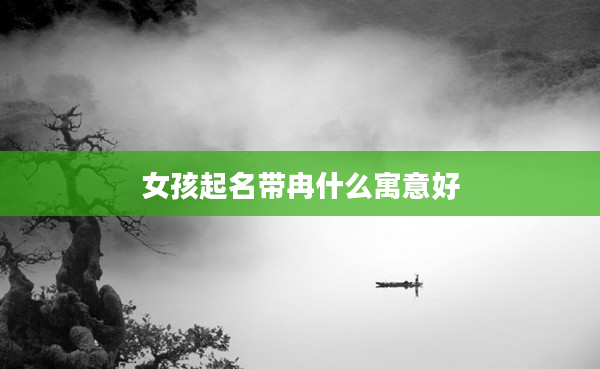 2女孩起名帶冉什么寓意好