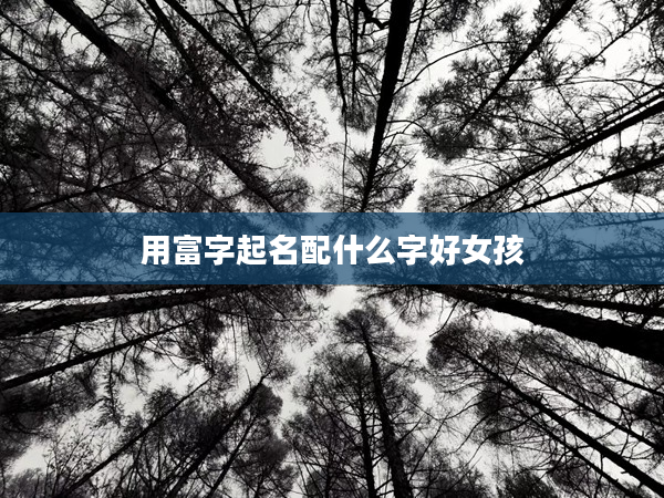 2用富字起名配什么字好女孩