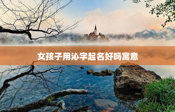 2女孩子用沁字起名好嗎寓意