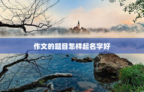 2作文的題目怎樣起名字好