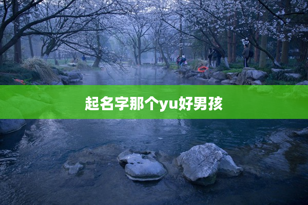 起名字那個yu好男孩