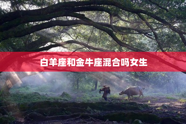 白羊座和金牛座混合嗎女生
