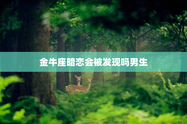 金牛座暗戀會被發(fā)現(xiàn)嗎男生