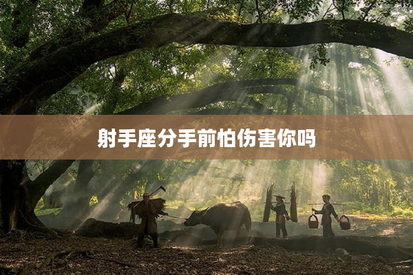 射手座分手前怕傷害你嗎