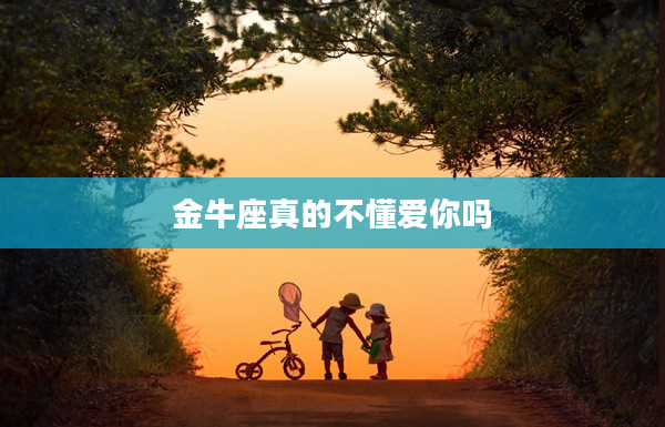 金牛座真的不懂愛你嗎