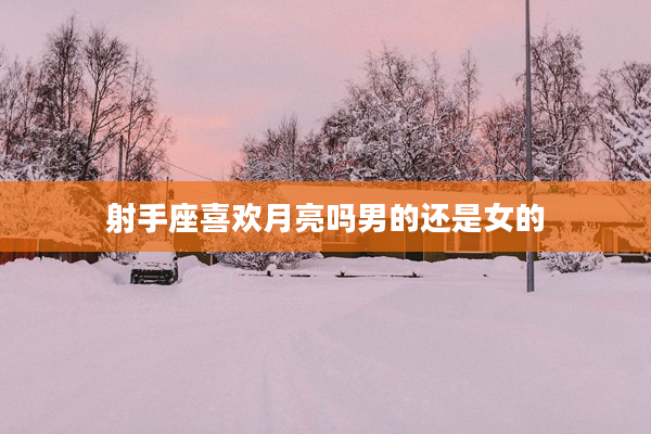 射手座喜歡月亮嗎男的還是女的