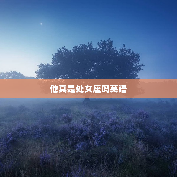 他真是處女座嗎英語(yǔ)