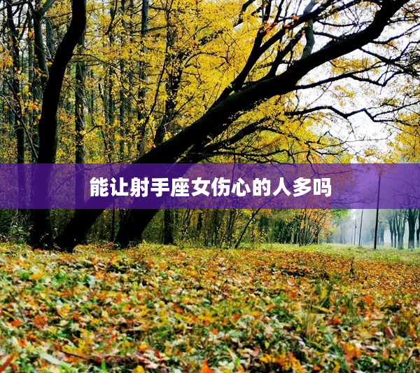 能讓射手座女傷心的人多嗎