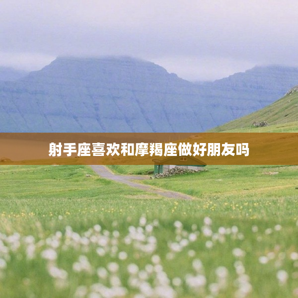 射手座喜歡和摩羯座做好朋友嗎