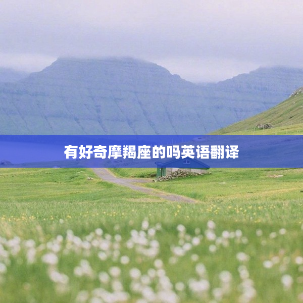 有好奇摩羯座的嗎英語翻譯