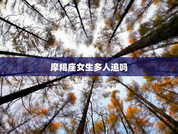 摩羯座女生多人追嗎