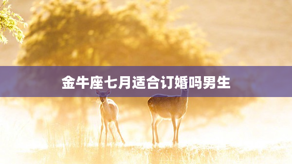 金牛座七月適合訂婚嗎男生