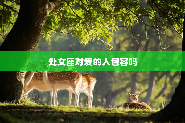 處女座對愛的人包容嗎