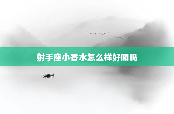 射手座小香水怎么樣好聞嗎