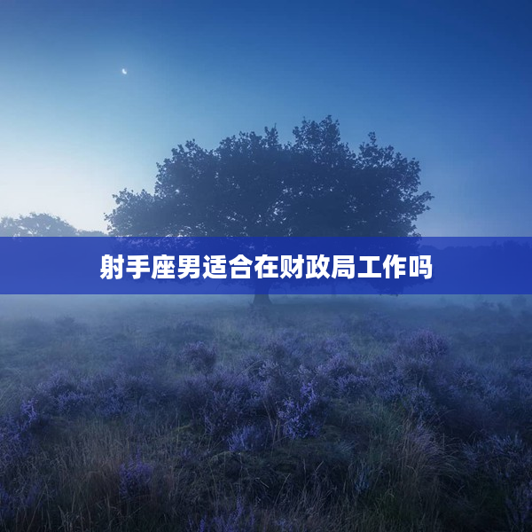 射手座男適合在財政局工作嗎