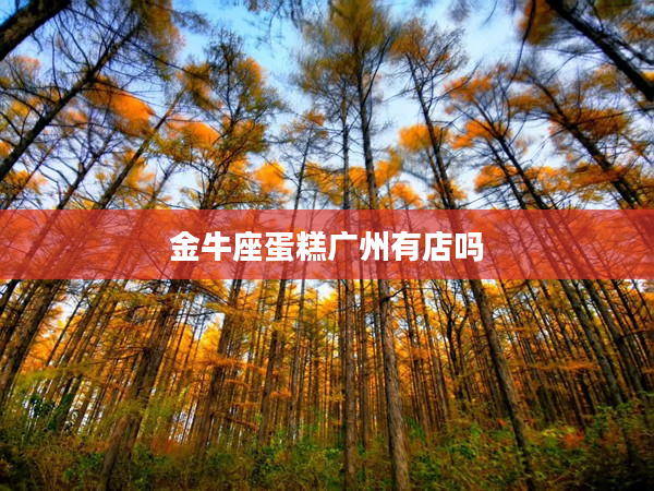 金牛座蛋糕廣州有店嗎