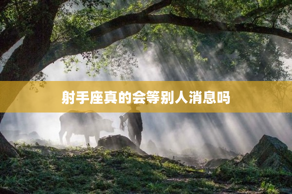 射手座真的會等別人消息嗎