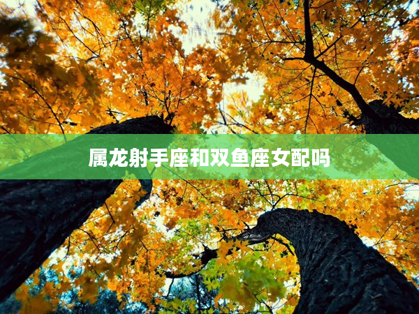 屬龍射手座和雙魚座女配嗎