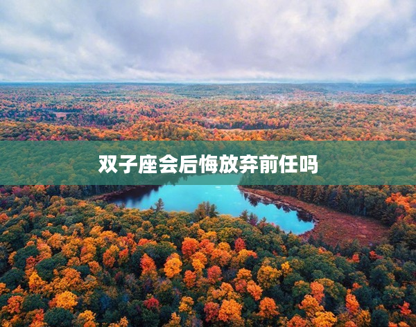 雙子座會后悔放棄前任嗎