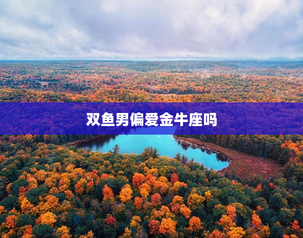 雙魚男偏愛金牛座嗎