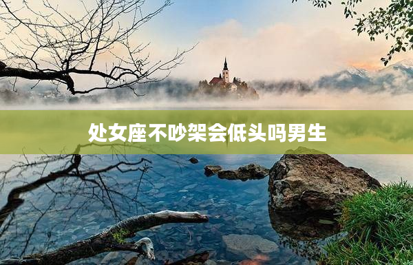 處女座不吵架會低頭嗎男生