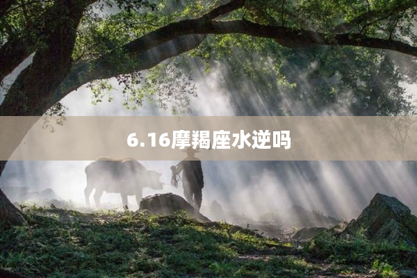 6.16摩羯座水逆嗎