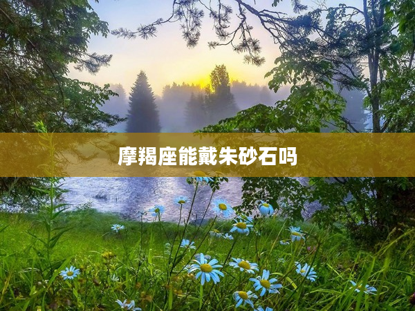 摩羯座能戴朱砂石嗎