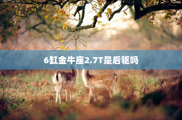 6缸金牛座2.7T是后驅嗎