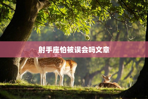 射手座怕被誤會嗎文章