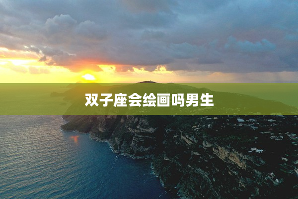 雙子座會繪畫嗎男生