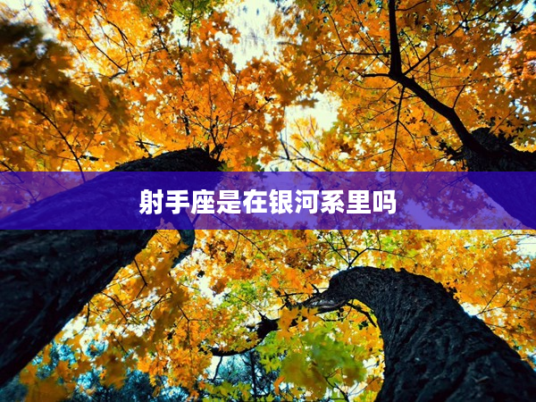 射手座是在銀河系里嗎