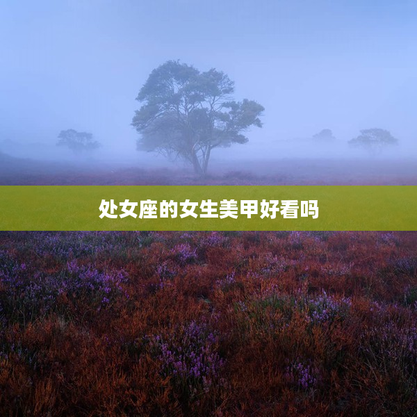 處女座的女生美甲好看嗎