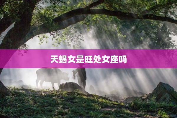 天蝎女是旺處女座嗎