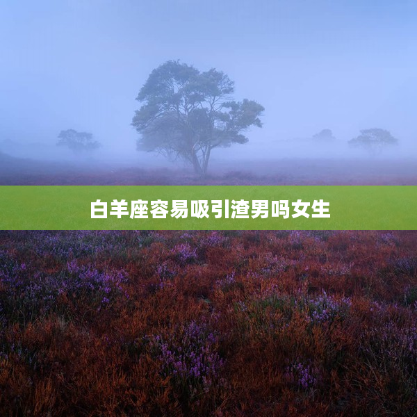 白羊座容易吸引渣男嗎女生