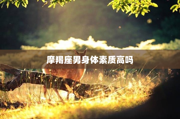 摩羯座男身體素質(zhì)高嗎