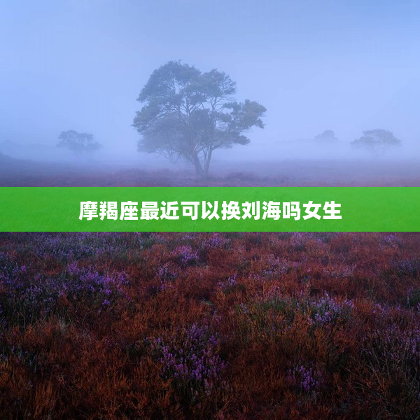 摩羯座最近可以換劉海嗎女生