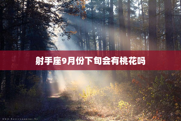 射手座9月份下旬會有桃花嗎