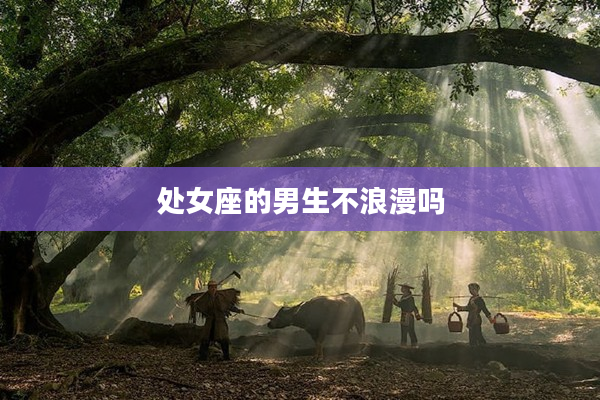 處女座的男生不浪漫嗎