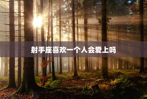 射手座喜歡一個人會愛上嗎