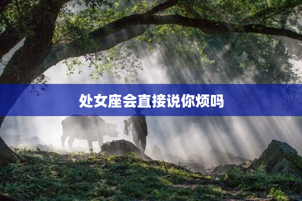 處女座會直接說你煩嗎