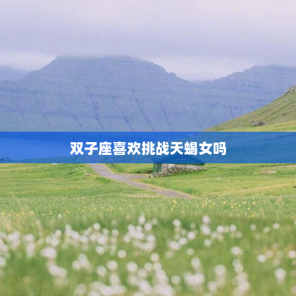 雙子座喜歡挑戰天蝎女嗎