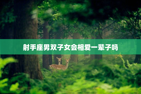 射手座男雙子女會相愛一輩子嗎