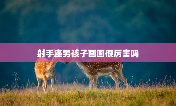 射手座男孩子畫畫很厲害嗎