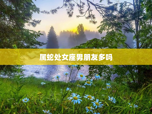 屬蛇處女座男朋友多嗎