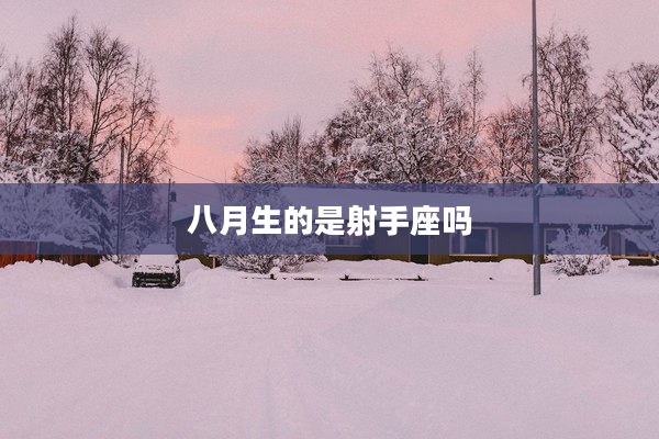 八月生的是射手座嗎