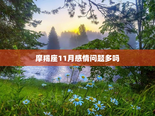 摩羯座11月感情問題多嗎